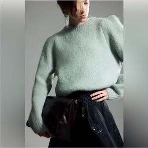 H&M Soft Green Women's Crew Neck Sweater